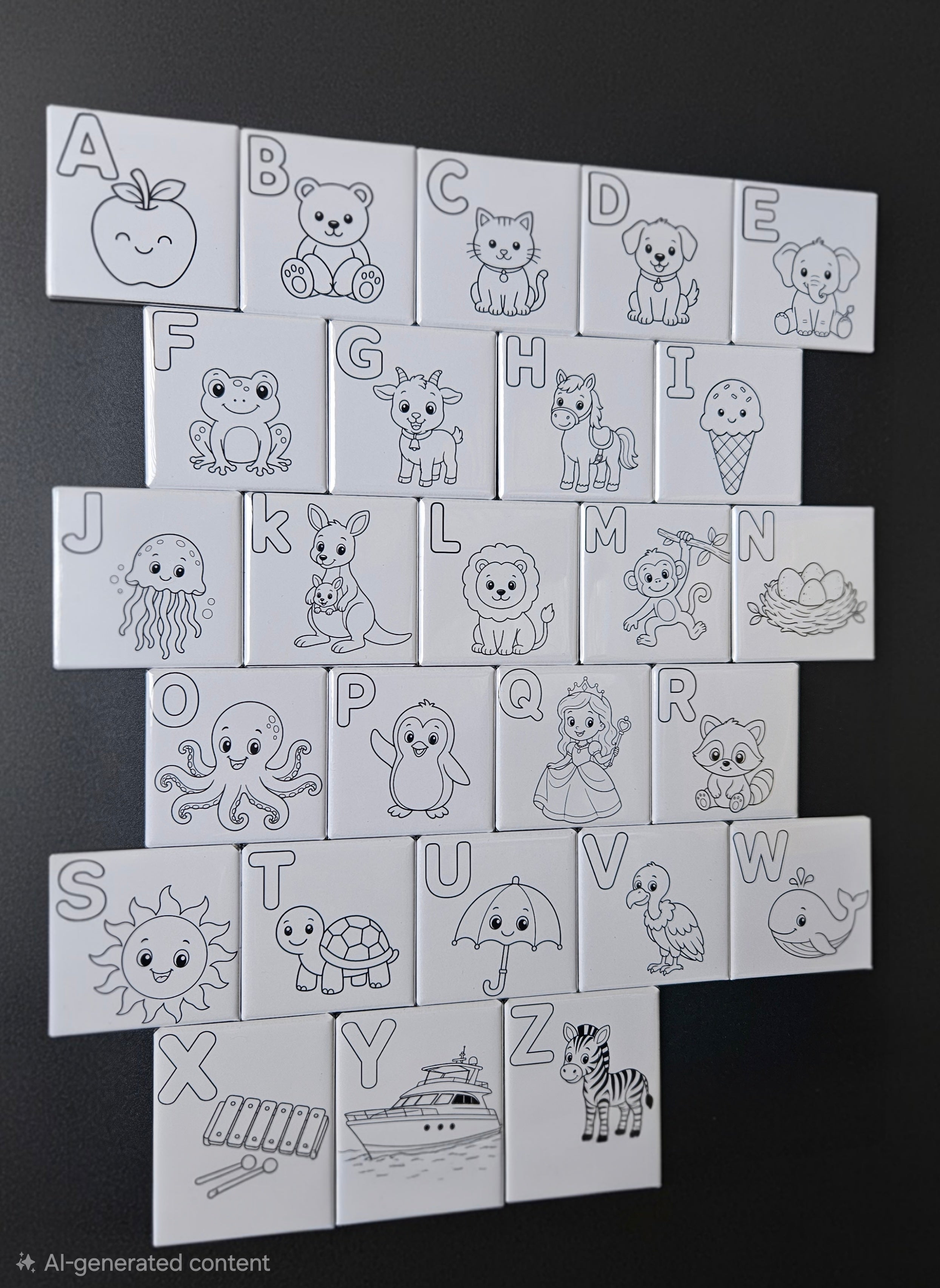 Dry Erase ABC Magnet Set
